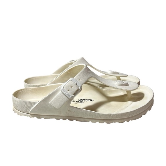 Birkenstock Gizeh Sandals White EVA Flip Flops US 8 EU39 Made In Germany - Picture 2 of 6